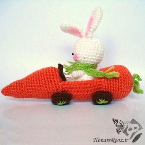 عروسک خرگوش و ماشین هویجی